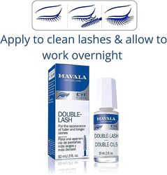 Mavala Switzerland Double Lash Eye Care Serum for Stronger and Thicker Eye Lashes, 10 ml